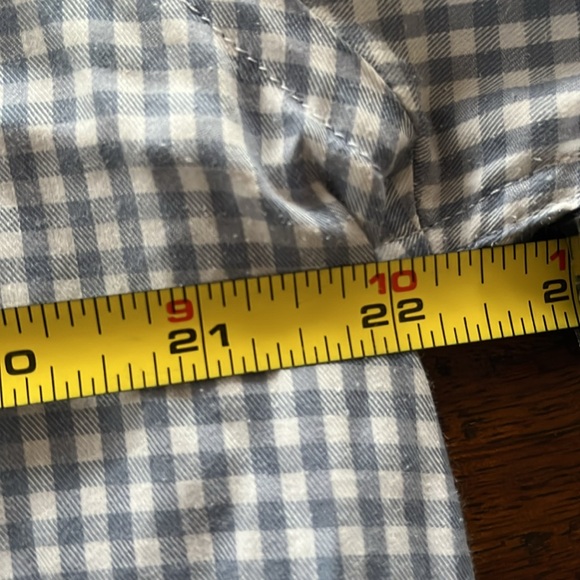 Faherty Men’s blue/white gingham Button Down Shirt soft Cotton size L - Picture 8 of 8